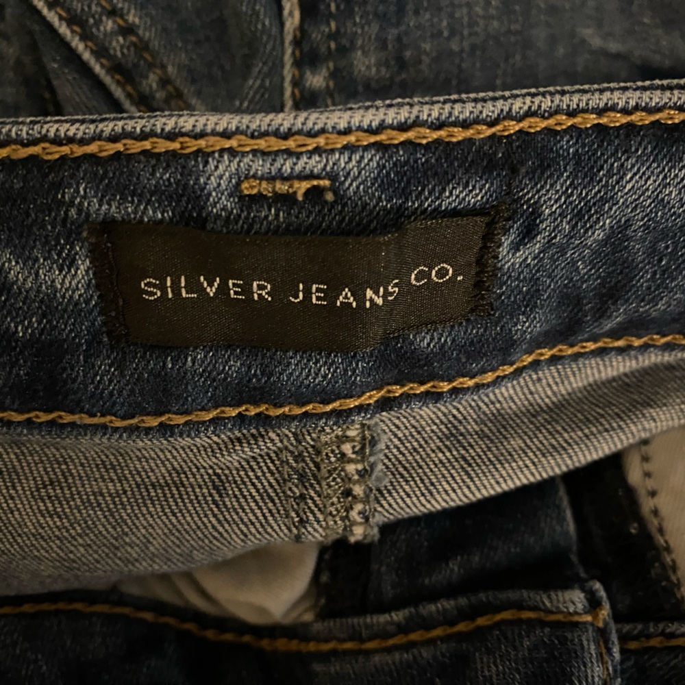 Silver Jean Shorts